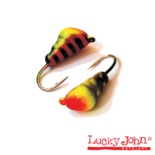 Мормышка вольфрамовая Lucky John МУРАВЕЙ крашеная с петелькой 050/055