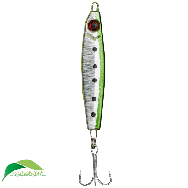 Пилькер RON THOMPSON HERRING NL - 8.7cm / 40g Green/Silver/UV Yellow Пилькер RON THOMPSON HERRING NL - 8.7cm / 40g Green/Silver/UV Yellow
