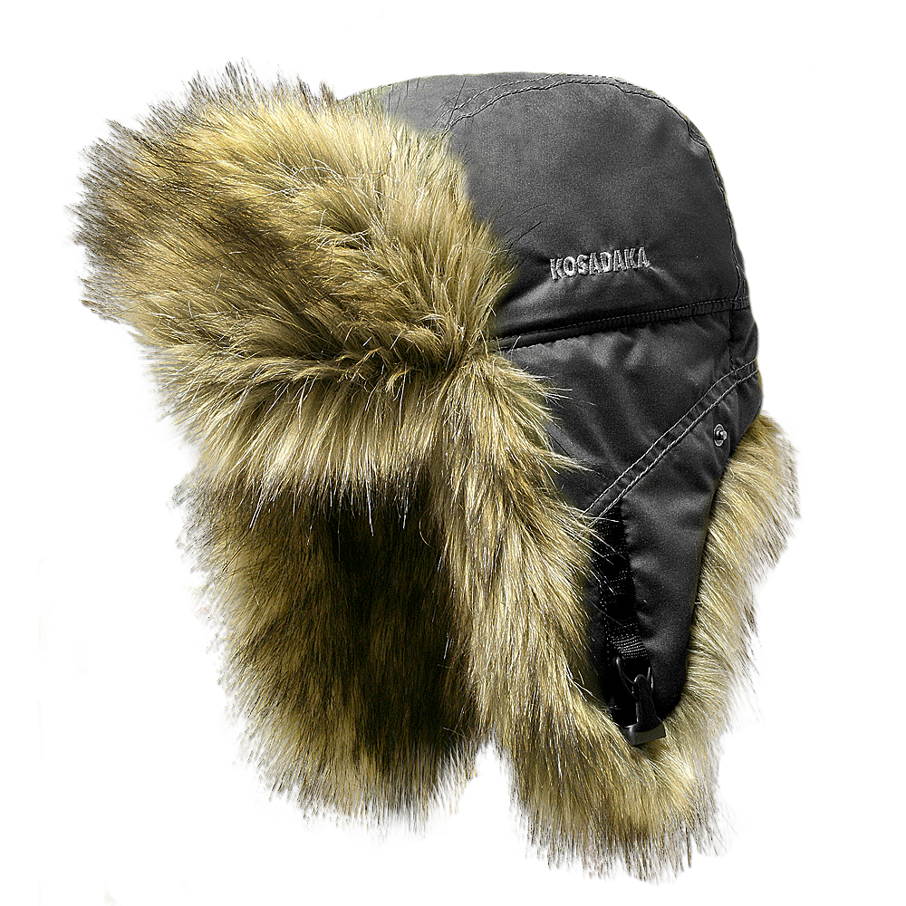 Шапка ушанка Kosadaka Arctic волк чёрный
