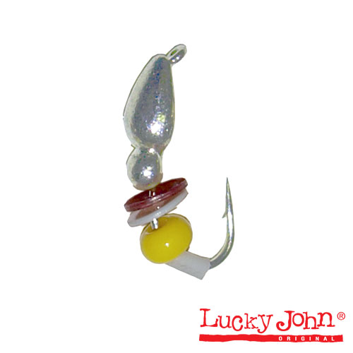 Мормышка вольфрамовая Lucky John ЖУК с петел. пайет. и бисер. 040 S