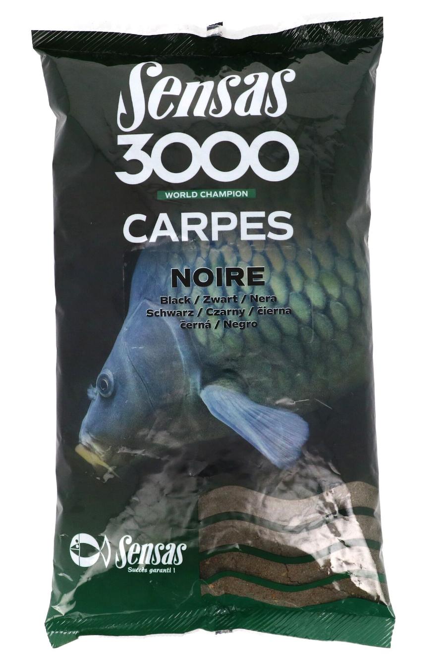 Прикормка Sensas 3000 CARP Noire 1кг Прикормка Sensas 3000 CARP Noire 1кг