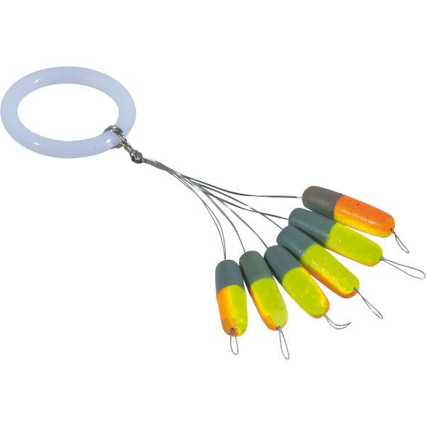Цилиндр плавающий IRON TROUT Zylinder Pilot Stick - Yellow/Orange/Grey - 6шт.  S / 3 x 12mm