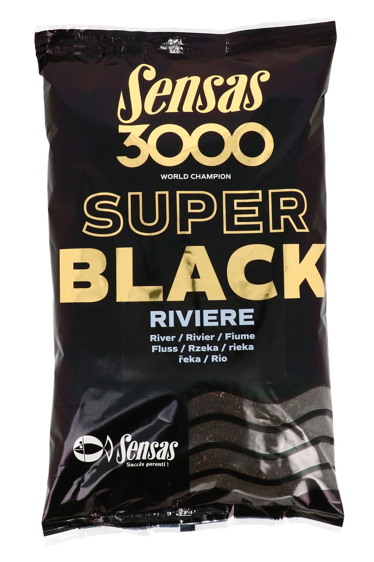 Прикормка Sensas 3000 Super BLACK Riviere 1кг Прикормка Sensas 3000 Super BLACK Riviere 1кг