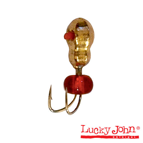 Мормышка вольфрамовая Lucky John МУРАВЕЙ с отв. кемб. и бисер. (коза) 030 G
