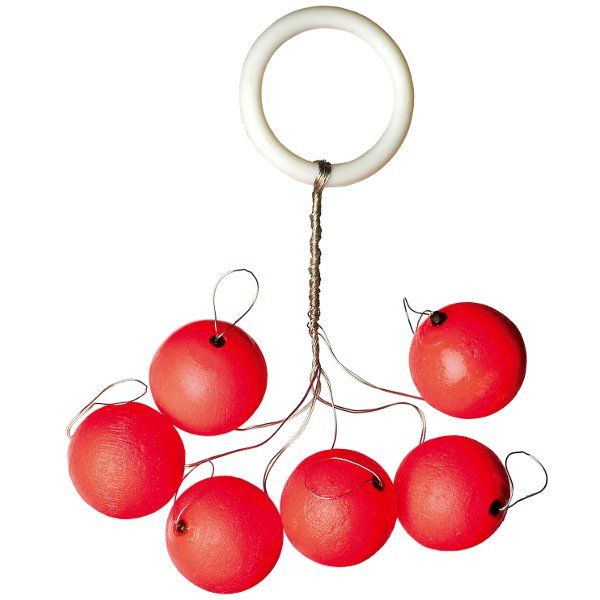 Шарик плавающий IRON TROUT Light Pilot - Round / Red /20mm 6шт.