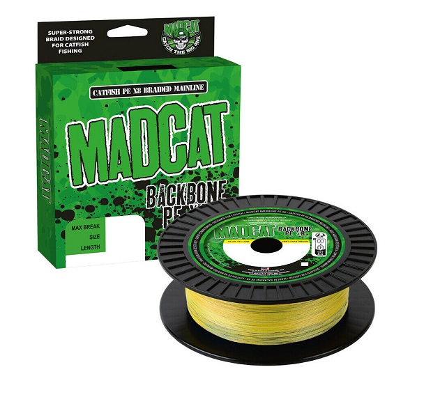 Леска плетеная MADCAT® BACKBONE PE X8 Braided Main Line - 300m - 40.9kg - 0.40mm - CHARTREUSE Леска плетеная MADCAT® BACKBONE PE X8 Braided Main Line - 300m - 40.9kg - 0.40mm - CHARTREUSE
