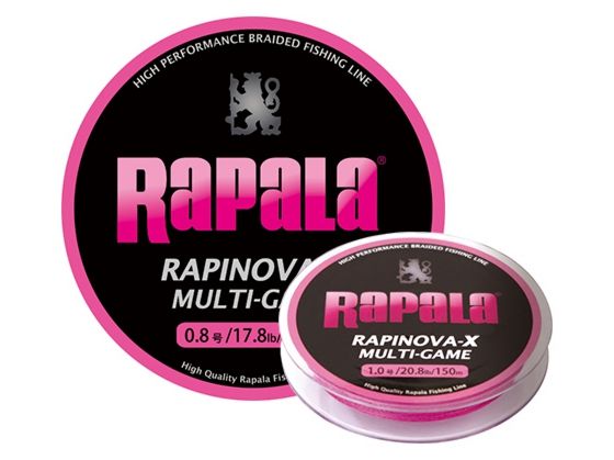Леска плетеная RAPALA RAPINOVA-X MULTI GAME 100M розовая #0.3/7.2LB/0.08 мм Леска плетеная RAPALA RAPINOVA-X MULTI GAME 100M розовая #0.3/7.2LB/0.08 мм