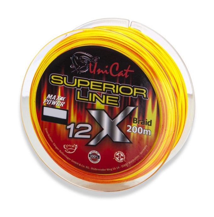 Леска плетеная UNI CAT SUPERIOR 12-X Line / 200m / 0.37mm / 36kg Леска плетеная UNI CAT SUPERIOR 12-X Line / 200m / 0.37mm / 36kg