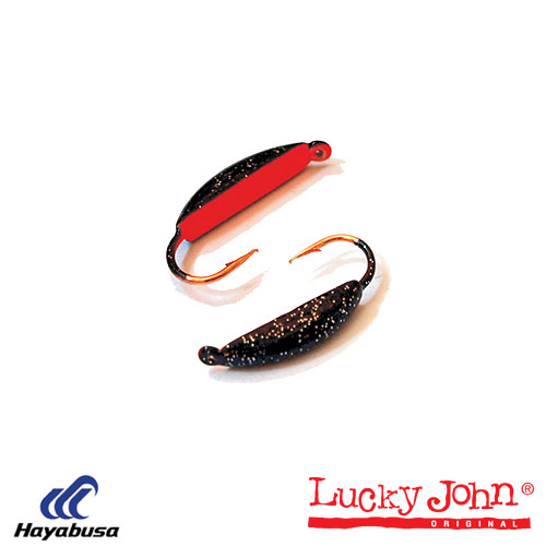 Мормышка вольфрамовая Lucky John БАНАН с петел. и люминофор 030/040
