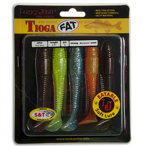 Виброхвосты съедобные искусственные LJ Pro Series TIOGA FAT MIX1 10см 5шт. Виброхвосты съедобные искусственные LJ Pro Series TIOGA FAT MIX1 10см 5шт.