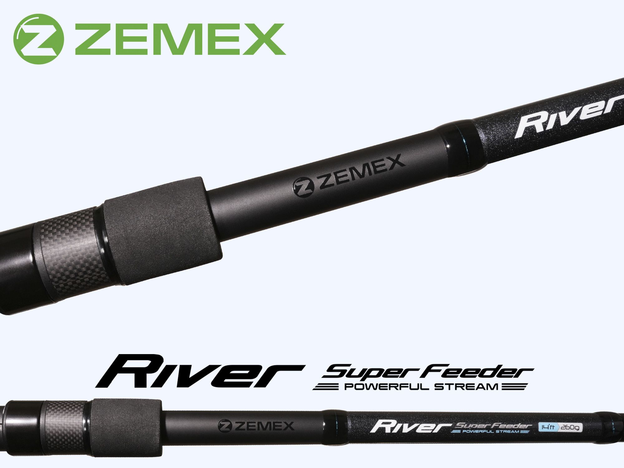 Удилище фидерное ZEMEX RIVER Super Feeder 12 ft - 150 g. Фото N2 Удилище фидерное ZEMEX RIVER Super Feeder 12 ft - 150 g. Фото N2