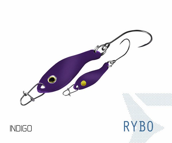 Блесна колеблющаяся Delphin RYBO Spoon / 0,5g - INDIGO Блесна колеблющаяся Delphin RYBO Spoon / 0,5g - INDIGO