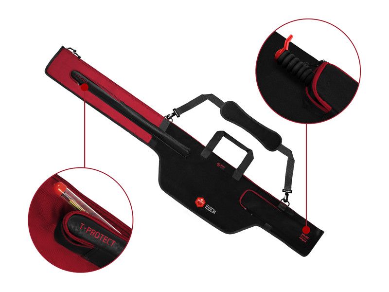 Чехол для 2 трехчастных удилищ Delphin ATOMA Plus Feeder Case - 140cm / 360-3. Фото N2 Чехол для 2 трехчастных удилищ Delphin ATOMA Plus Feeder Case - 140cm / 360-3. Фото N2