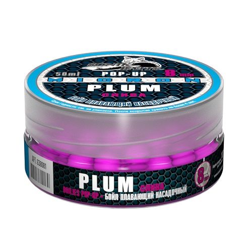 Бойлы Насад. Плав. Sonik Baits Plum Micron Fluo Pop-Ups 8Мм 50Мл Бойлы Насад. Плав. Sonik Baits Plum Micron Fluo Pop-Ups 8Мм 50Мл