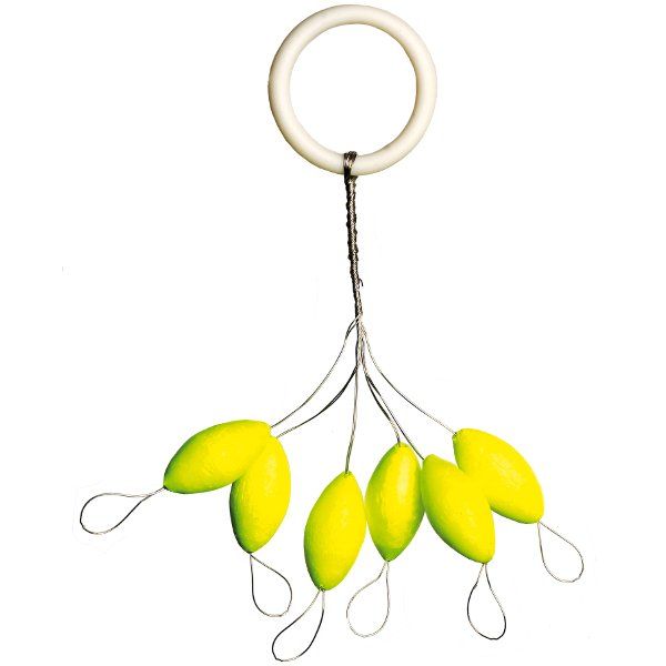Овал плавающий IRON TROUT Light Pilot - Oval / 8x18mm Yellow / 6шт.