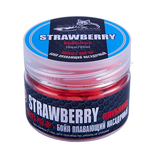 Бойлы насадочные плавающие Sonik Baits STRAWBERRY Fluo Pop-ups 14 мм 90мл (Клубника) Бойлы насадочные плавающие Sonik Baits STRAWBERRY Fluo Pop-ups 14 мм 90мл (Клубника)