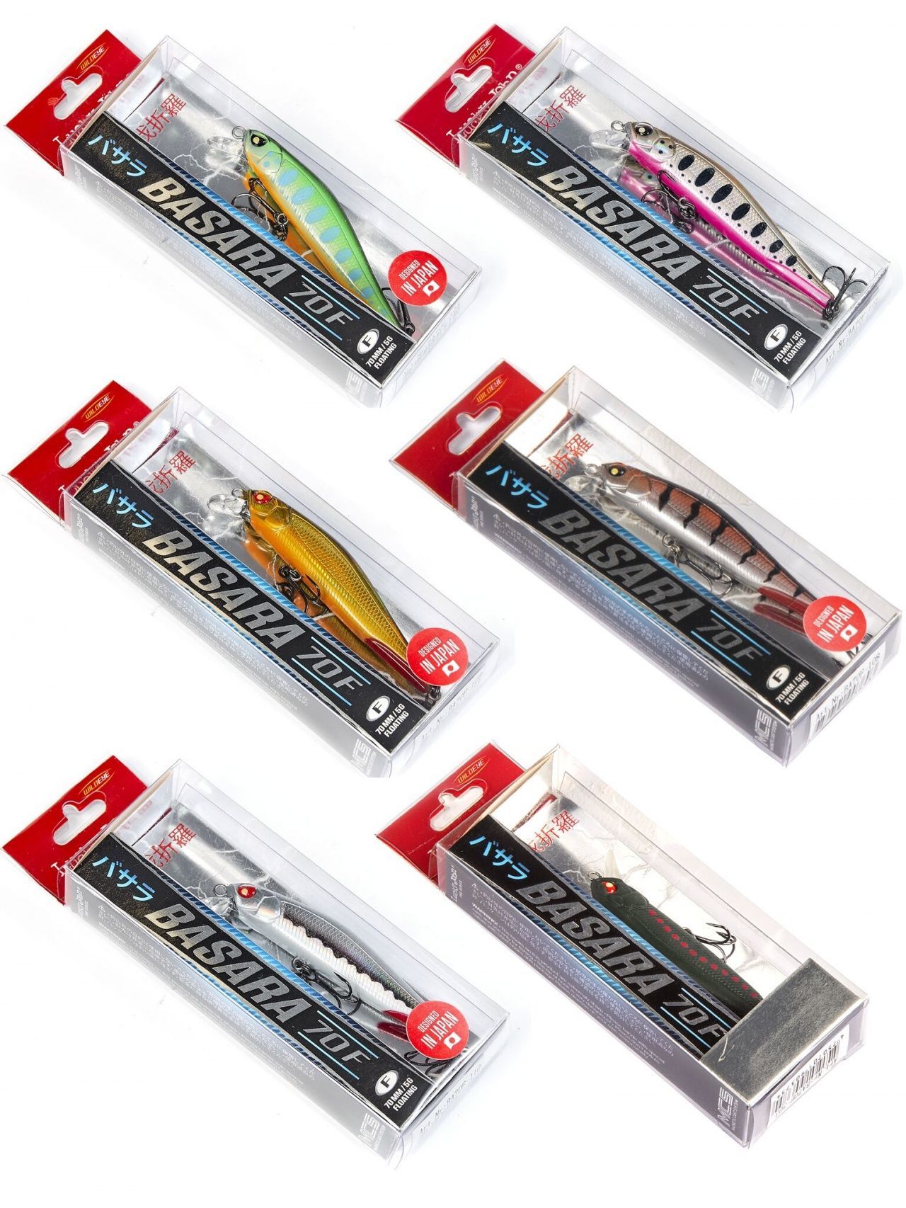 Воблеры плав. LJ Pro Series BASARA F 07.00/012SET 6шт. набор Воблеры плав. LJ Pro Series BASARA F 07.00/012SET 6шт. набор