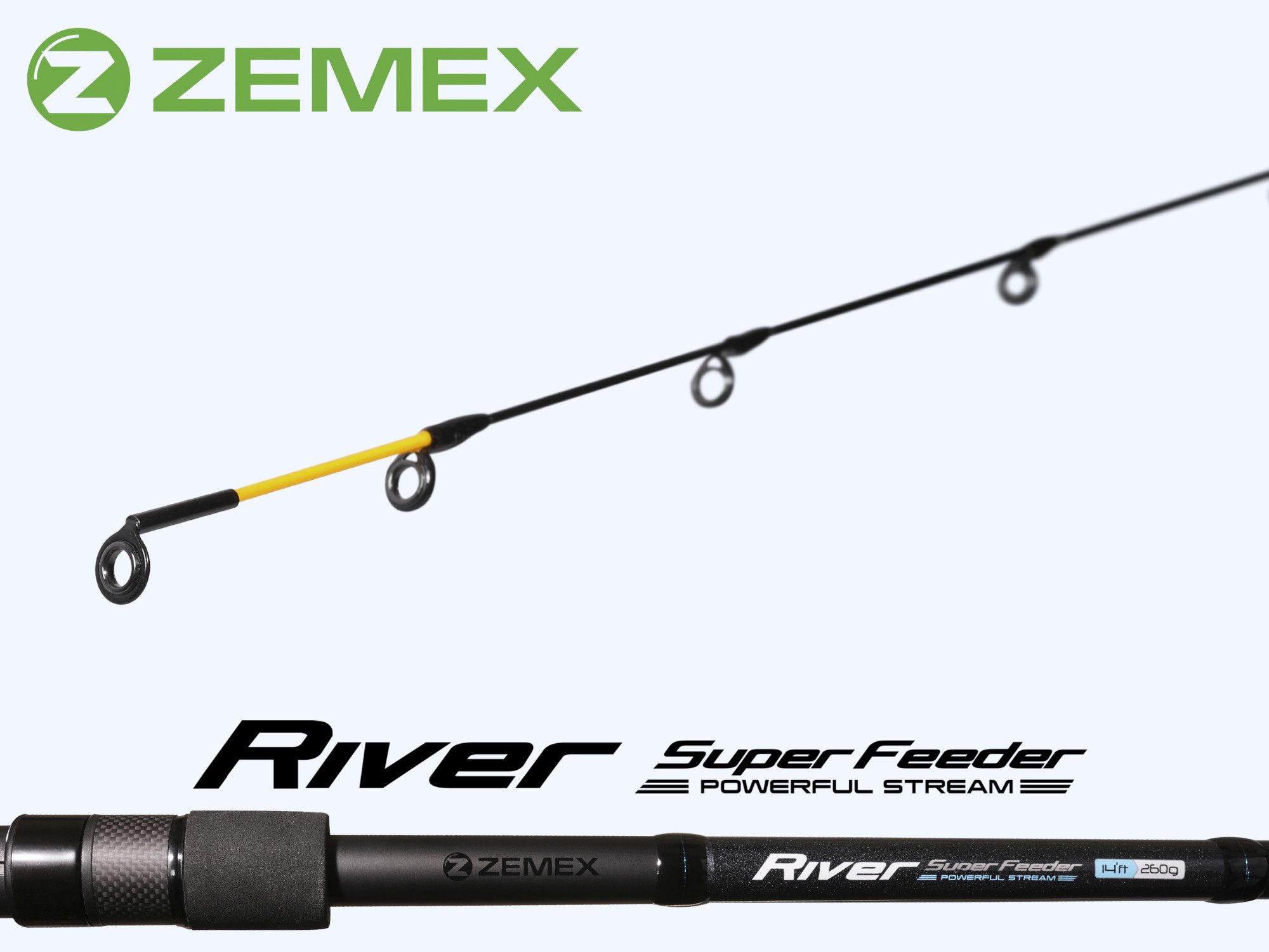 Удилище фидерное ZEMEX RIVER Super Feeder 12 ft - 150 g. Фото N13 Удилище фидерное ZEMEX RIVER Super Feeder 12 ft - 150 g. Фото N13