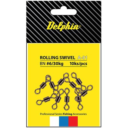 Вертлюг Delphin Rolling Swivel A-01 / 10шт. Вертлюг Delphin Rolling Swivel A-01 / 10шт.