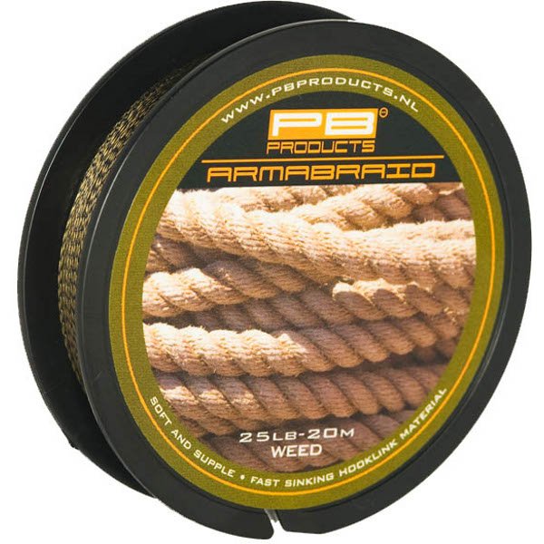 Поводковый материал PB Products ARMABRAID / 25lb / 20m - Weed Поводковый материал PB Products ARMABRAID / 25lb / 20m - Weed