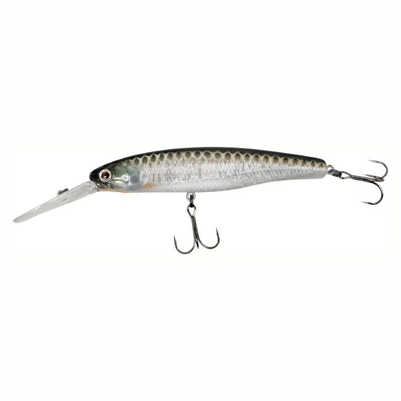 Воблер JACKALL Smash Minnow DD 100SP цв. hl silver & black Воблер JACKALL Smash Minnow DD 100SP цв. hl silver & black