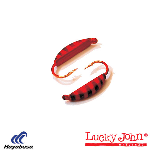 Мормышка вольфрамовая Lucky John БАНАН с петел. и люминофор 040/046