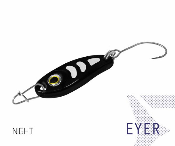 Блесна колеблющаяся Delphin EYER Spoon / 3,0g - NIGHT Блесна колеблющаяся Delphin EYER Spoon / 3,0g - NIGHT