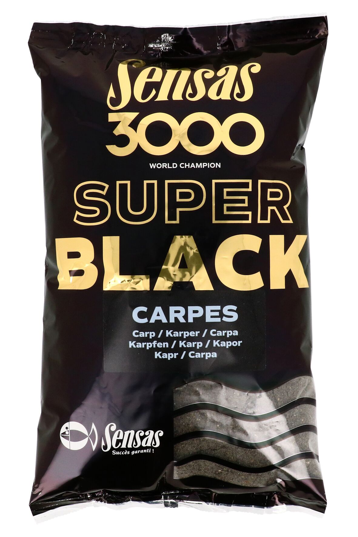 Прикормка Sensas 3000 Super BLACK Carp 1кг Прикормка Sensas 3000 Super BLACK Carp 1кг