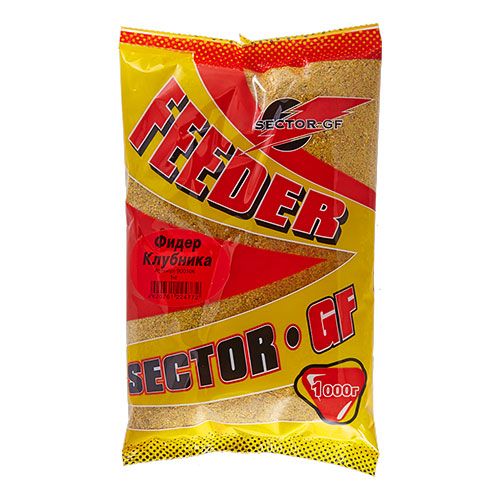 Прикормка GF Sector ФИДЕР КЛУБНИКА 1кг Прикормка GF Sector ФИДЕР КЛУБНИКА 1кг