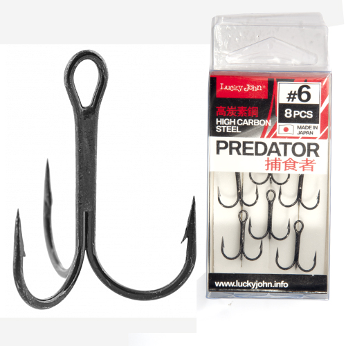 Крючки-тройники Lucky John PREDATOR сер. LJH236 №6 8шт