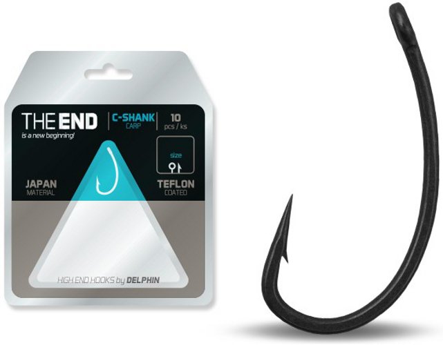 Крючки карповые DELPHIN THE END C-SHANK Carp Hook - 10 шт. №6