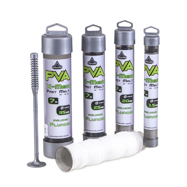 Сетка быстрорастворимая в тубе ANACONDA Fast Melt PVA X-Mesh Funnel & Plunger System 20mm / 7m Сетка быстрорастворимая в тубе ANACONDA Fast Melt PVA X-Mesh Funnel & Plunger System 20mm / 7m