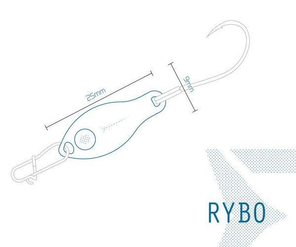 Блесна колеблющаяся Delphin RYBO Spoon / 0,5g - NEON. Фото N2 Блесна колеблющаяся Delphin RYBO Spoon / 0,5g - NEON. Фото N2