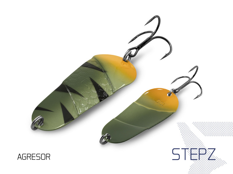 Блесна колеблющаяся DELPHIN STEPZ StripSCALE Hook №2 / 7cm / 10g - AGRESOR Блесна колеблющаяся DELPHIN STEPZ StripSCALE Hook №2 / 7cm / 10g - AGRESOR