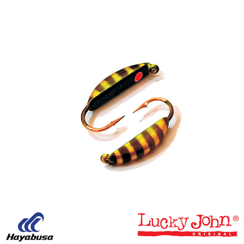 Мормышка вольфрамовая Lucky John БАНАН с петел. и люминофор 030/045