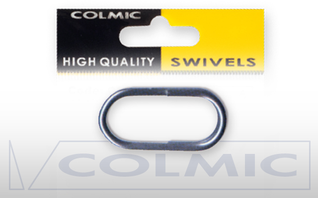 Овальные заводные кольца Colmic № 10,0 / 10кг /12шт