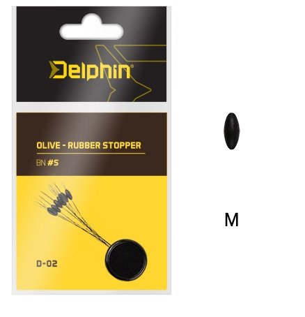 Стопоры резиновые Delphin OLIVE - Rubber Stopper / 9шт. S