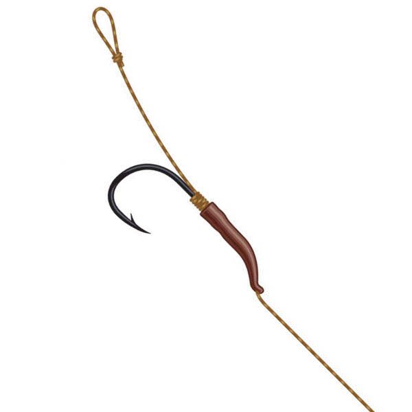 Карповый поводок DAM® TACTIX Line Aligner Rig -  №2 / 18cm / 20lb - 2шт..