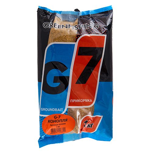 Прикормка GF G-7 КОНОПЛЯ 1кг Прикормка GF G-7 КОНОПЛЯ 1кг