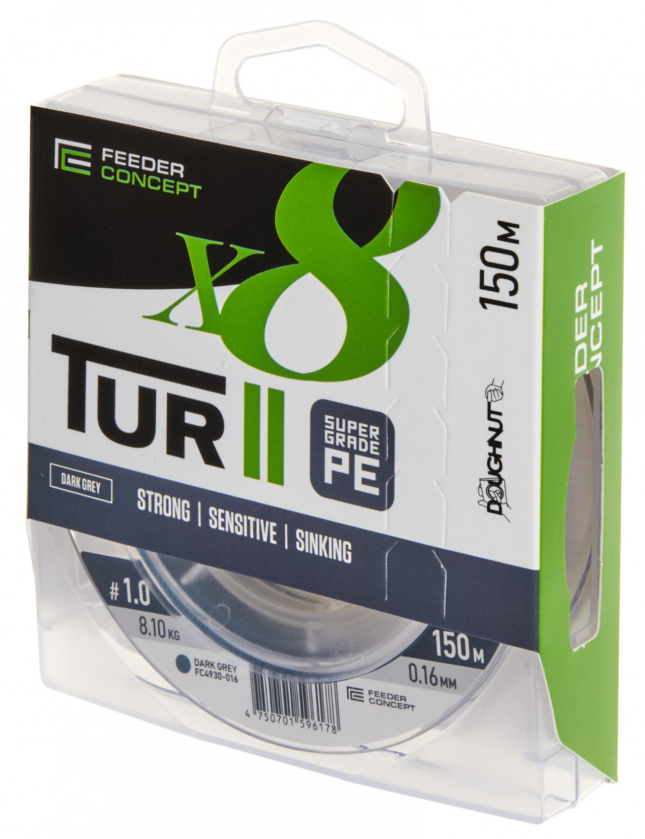 Шнур плетёный Feeder Concept Tur II х8 BRAID Dark Grey 150/016 Шнур плетёный Feeder Concept Tur II х8 BRAID Dark Grey 150/016