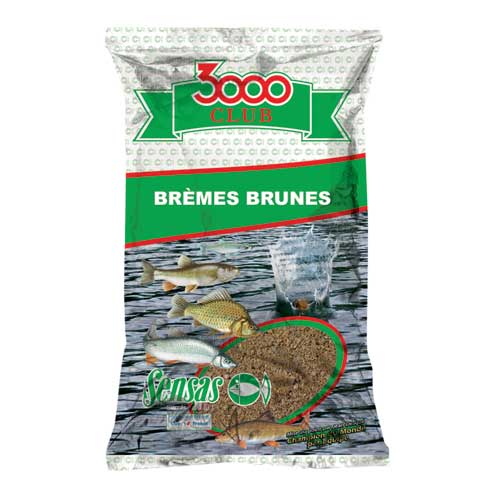 Прикормка Sensas 3000 Club BREMES Brune 1кг Прикормка Sensas 3000 Club BREMES Brune 1кг