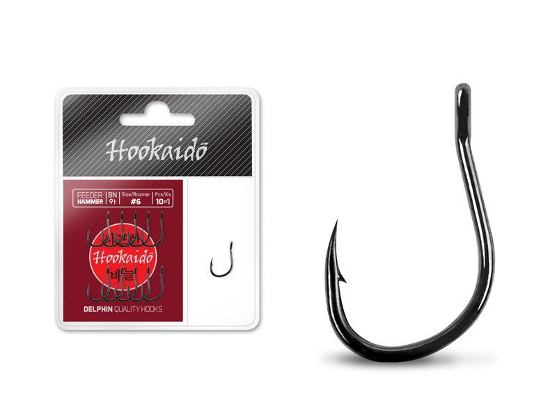 Крючки Delphin HKD HAMMER Hooks №8 / 10+1шт.