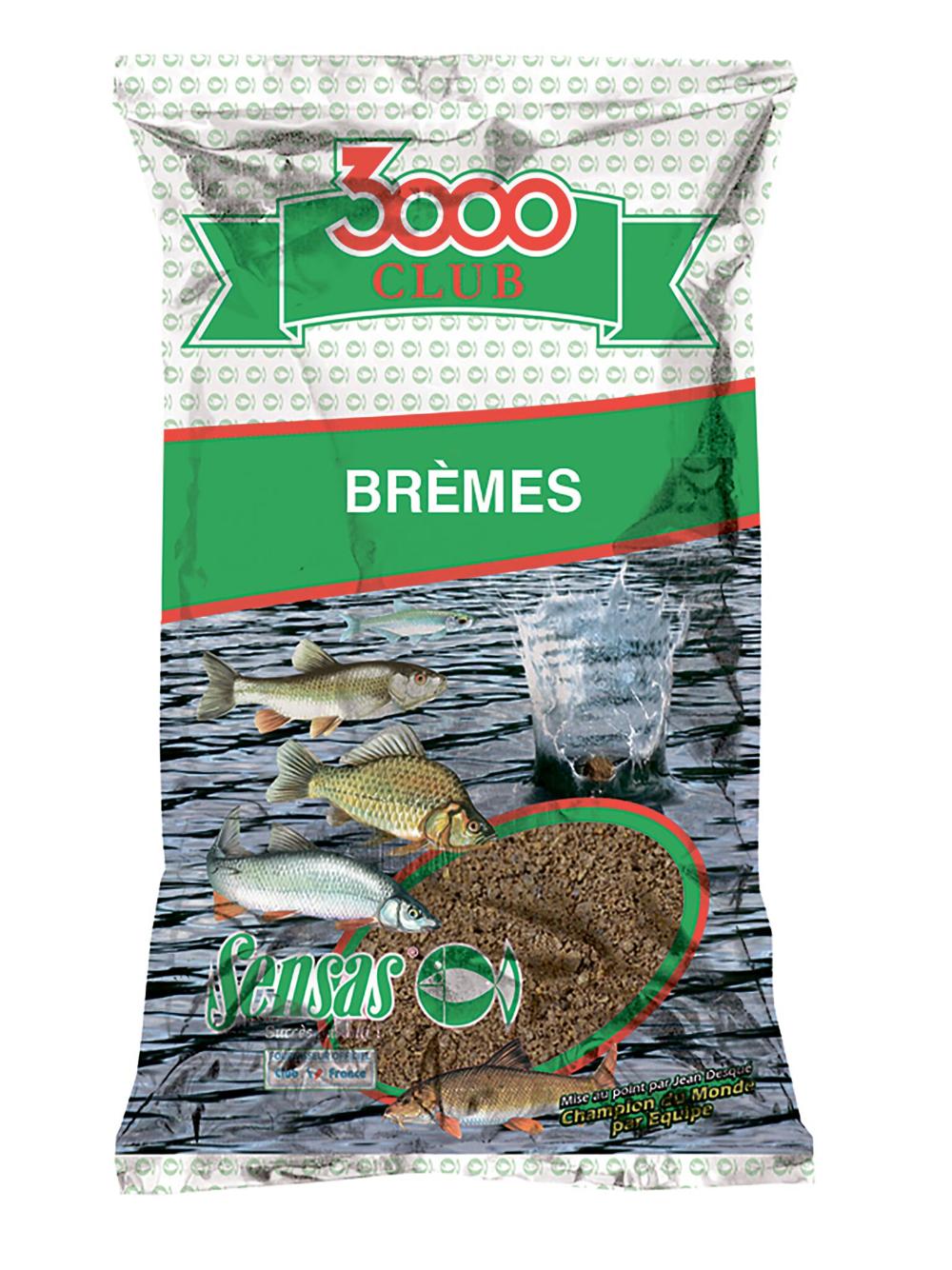 Прикормка Sensas 3000 Club BREMES 1кг Прикормка Sensas 3000 Club BREMES 1кг