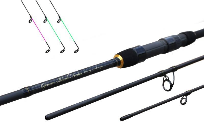Удилище фидерное Delphin OPIUM BLACK Feeder 3.30m / 80g Удилище фидерное Delphin OPIUM BLACK Feeder 3.30m / 80g