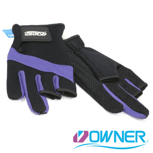 Перчатки Owner / C'ultiva без 3-х пальцев, синие р.L