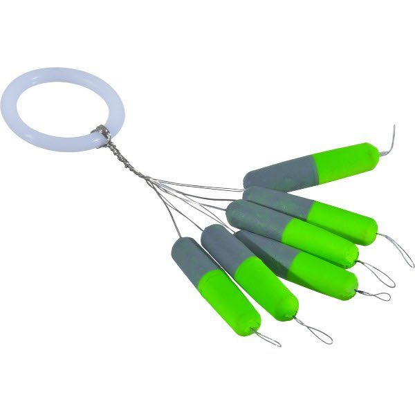Цилиндр плавающий IRON TROUT Zylinder Pilot Stick - Green/Grey - 6шт.  4 x 18mm