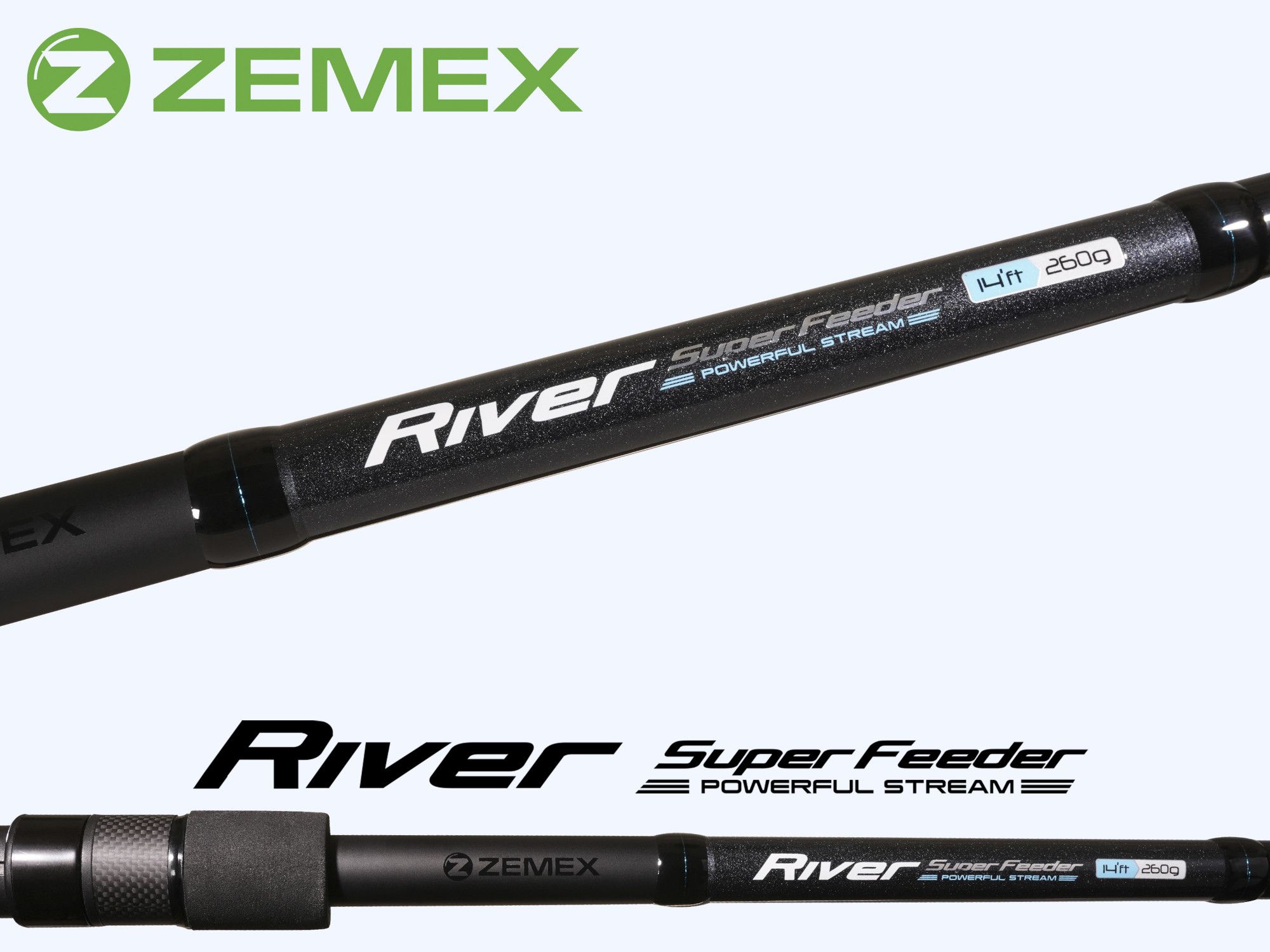 Удилище фидерное ZEMEX RIVER Super Feeder 13 ft - 160 g. Фото N6 Удилище фидерное ZEMEX RIVER Super Feeder 13 ft - 160 g. Фото N6