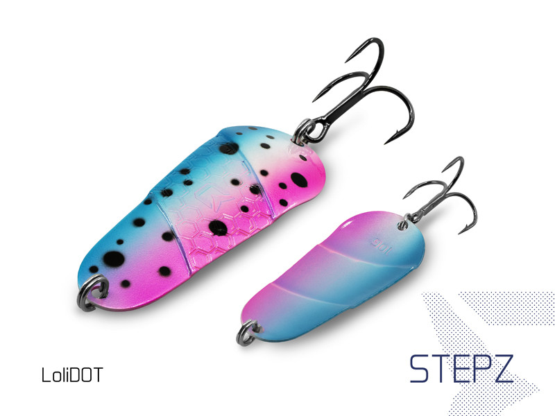 Блесна колеблющаяся DELPHIN STEPZ StripSCALE Hook №2 / 7cm / 10g - LOLI DOT Блесна колеблющаяся DELPHIN STEPZ StripSCALE Hook №2 / 7cm / 10g - LOLI DOT