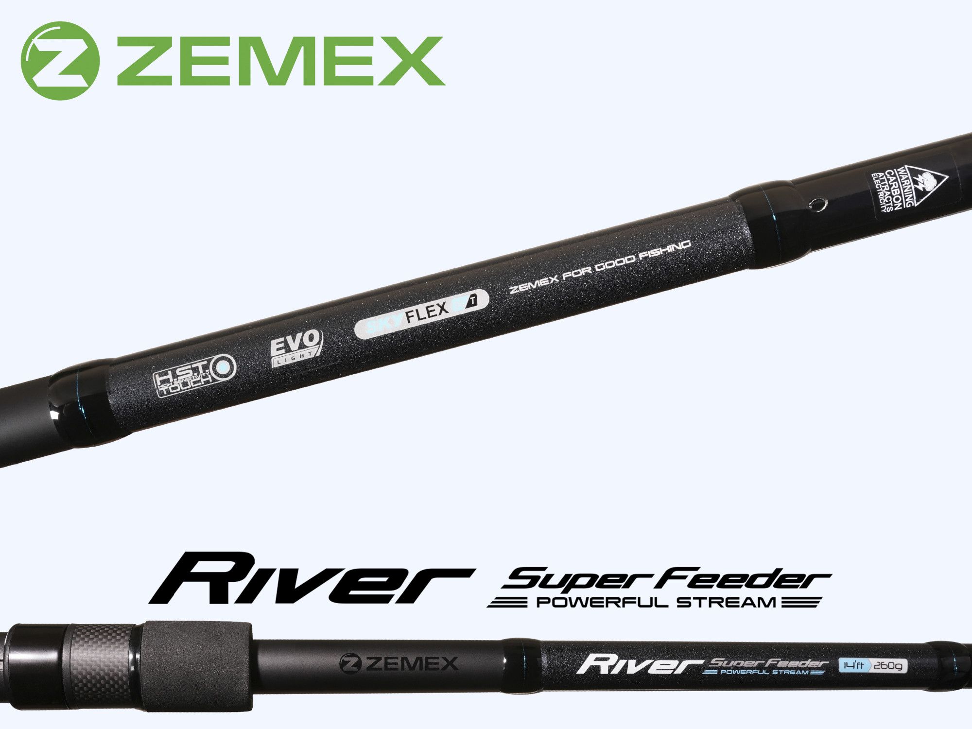 Удилище фидерное ZEMEX RIVER Super Feeder 13 ft - 160 g. Фото N7 Удилище фидерное ZEMEX RIVER Super Feeder 13 ft - 160 g. Фото N7