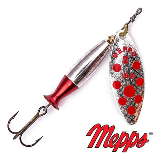 Блесна Mepps AGLIA LONG HEAVY AG/AG Rouge (серебро/красные пятна) №2 16гр. Блесна Mepps AGLIA LONG HEAVY AG/AG Rouge (серебро/красные пятна) №2 16гр.